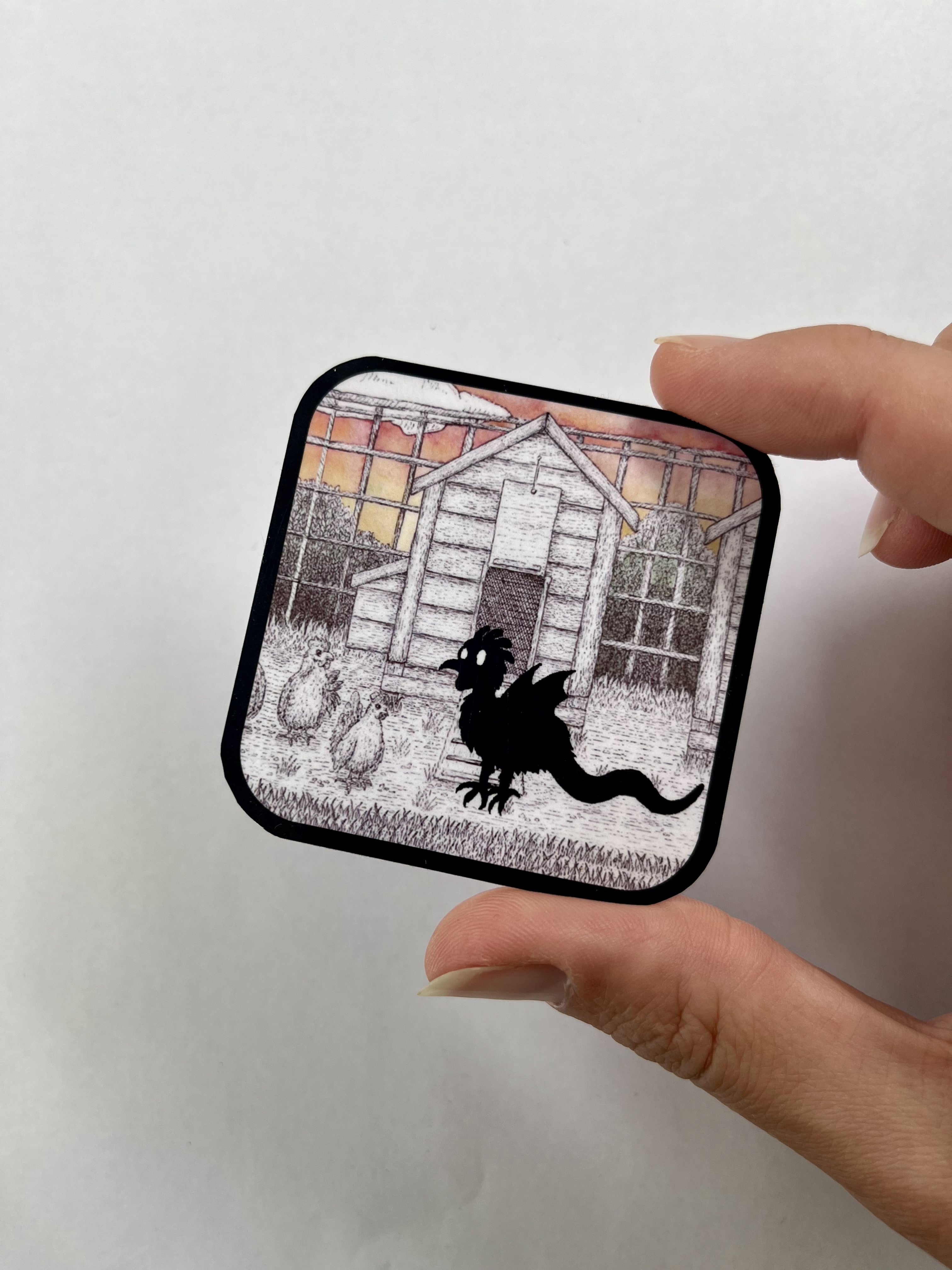 Curious Combo - Cockatrice Print & Sticker