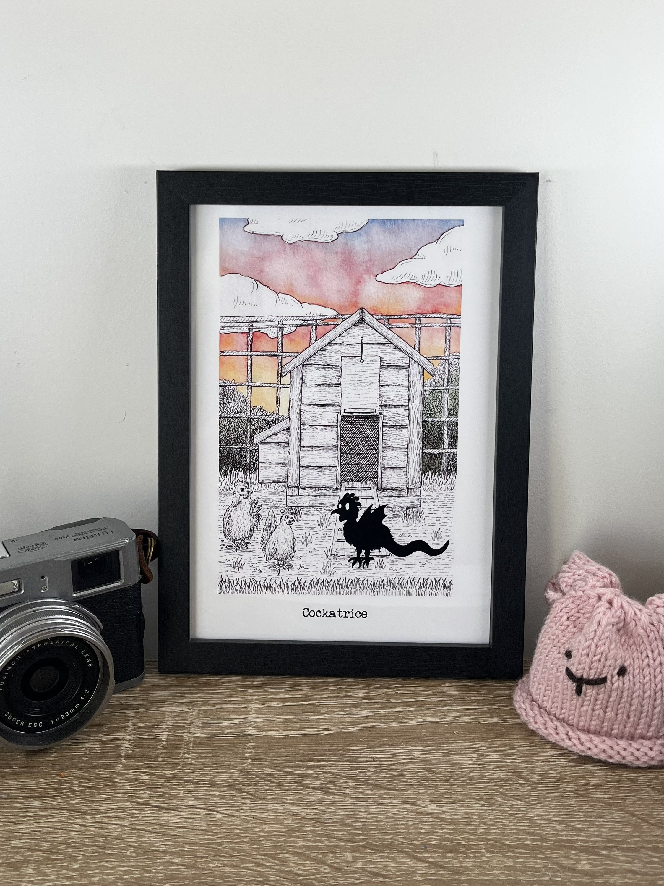 Curious Combo - Cockatrice Print & Sticker