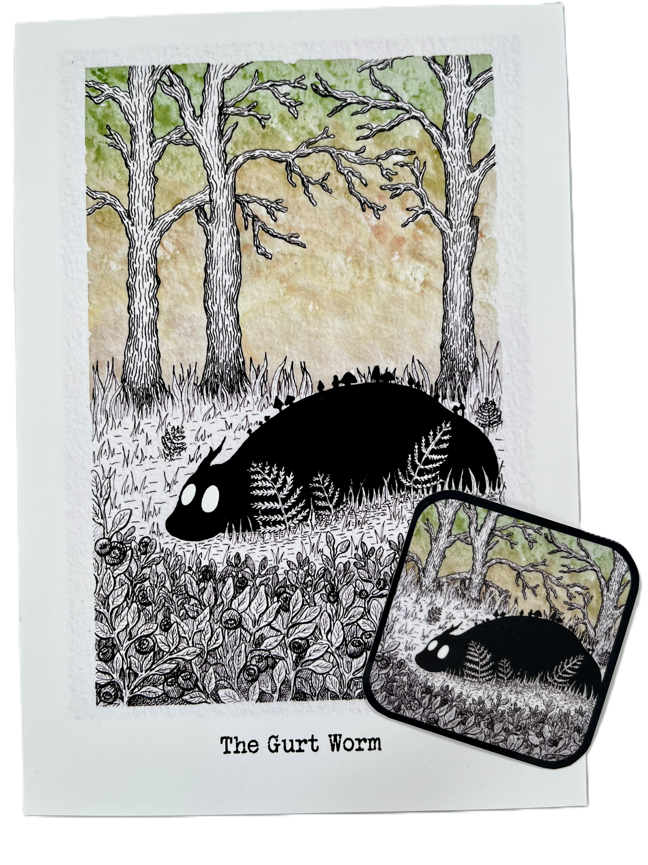 Curious Combo - The Gurt Worm Print & Sticker