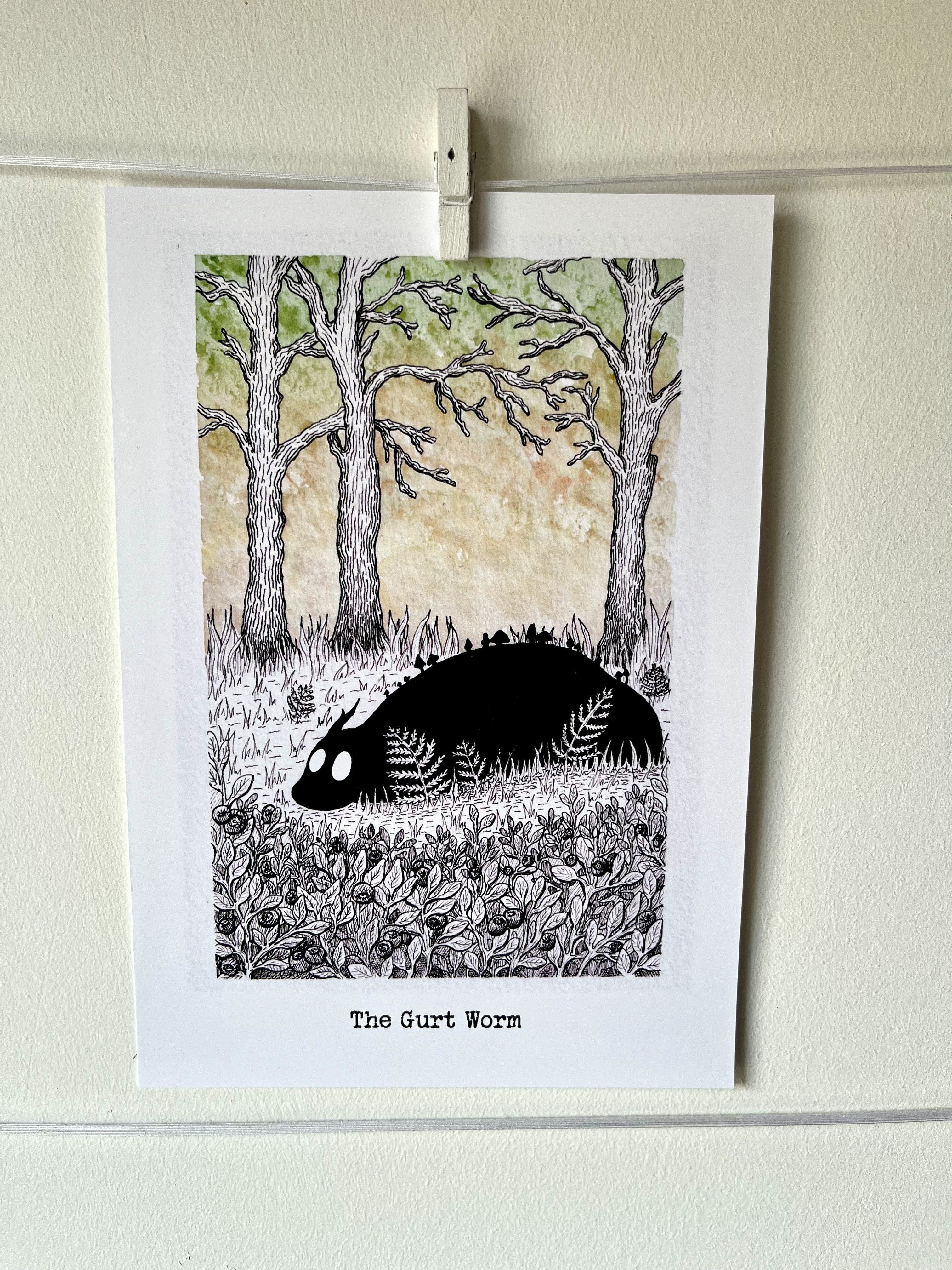 Curious Combo - The Gurt Worm Print & Sticker