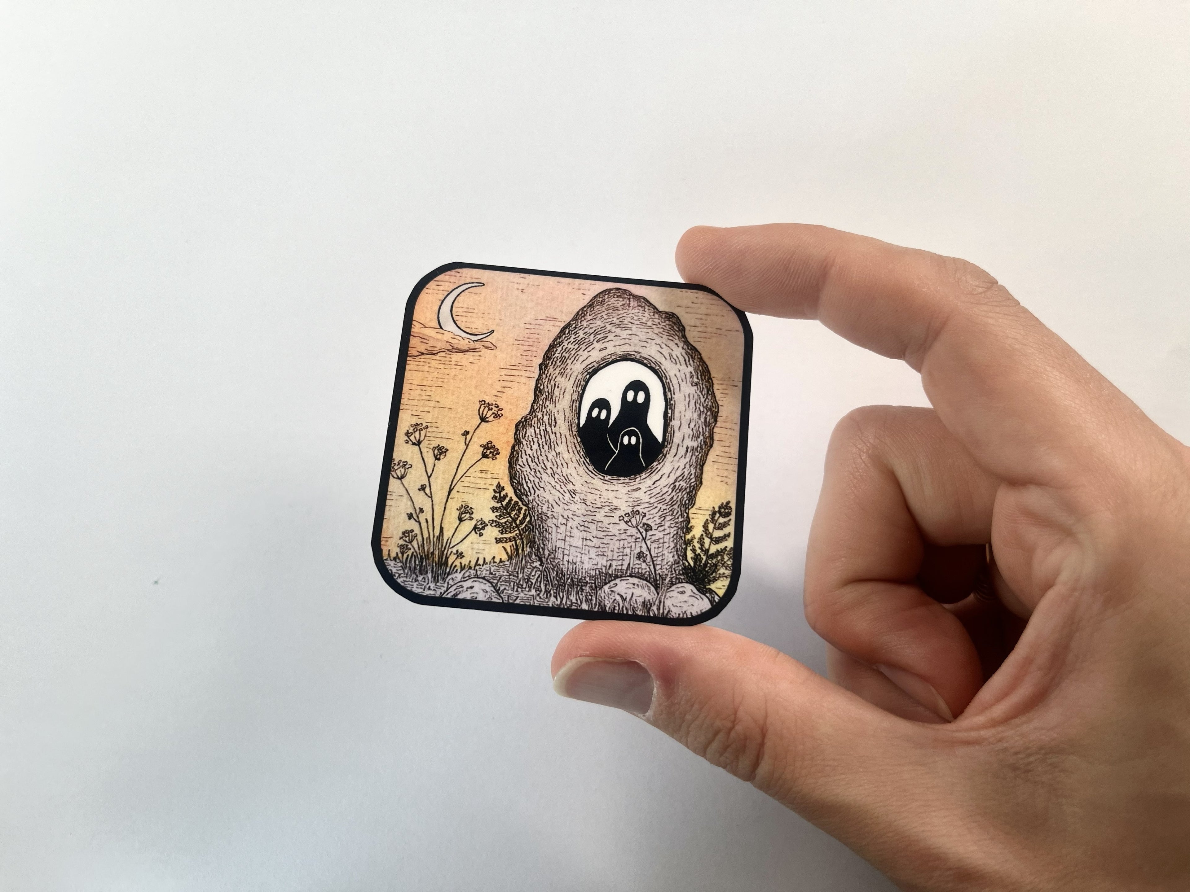 Curious Combo - Hag Stone Print & Sticker