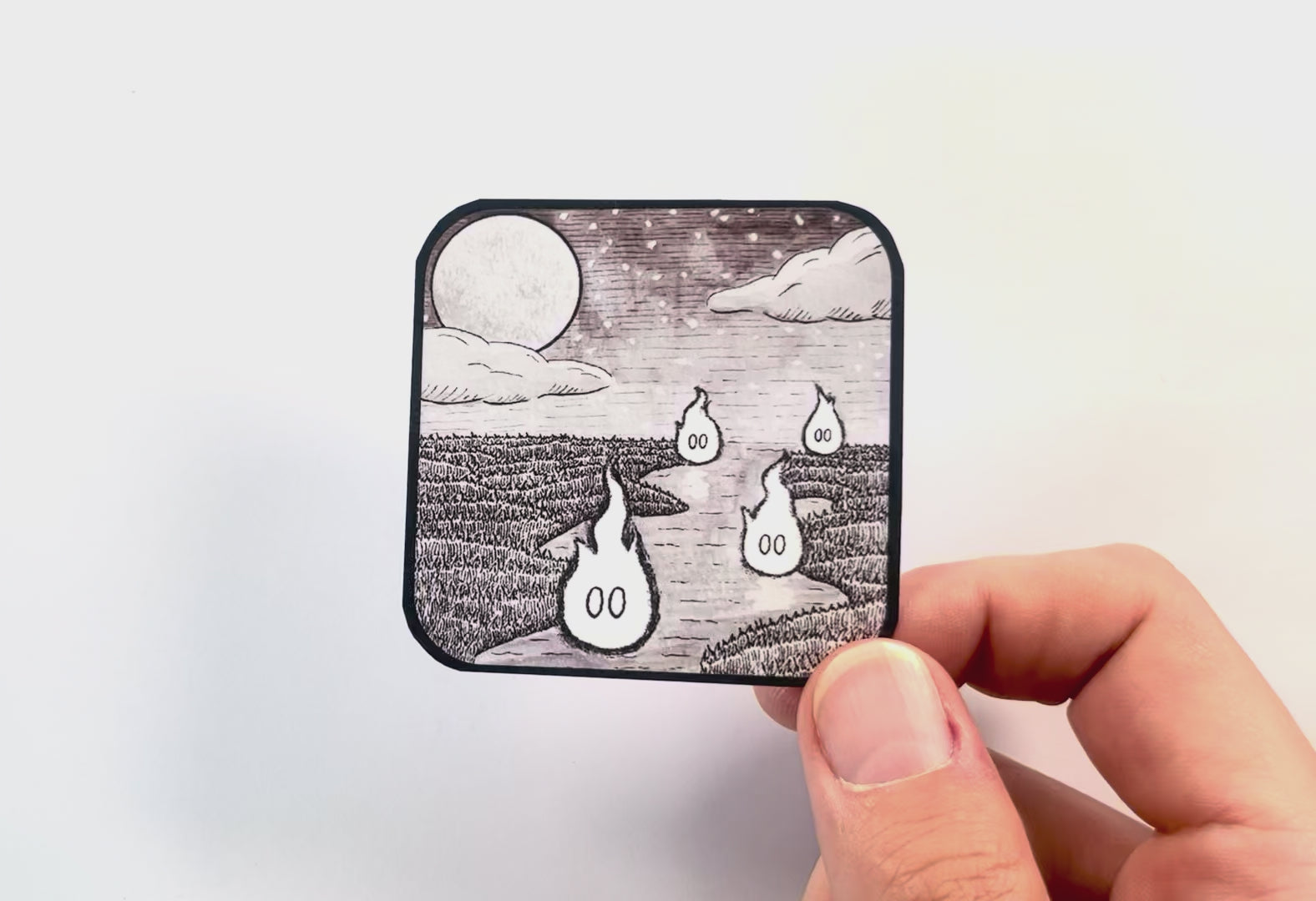 Curious Combo - The Will-o'-Wisp Print & Sticker