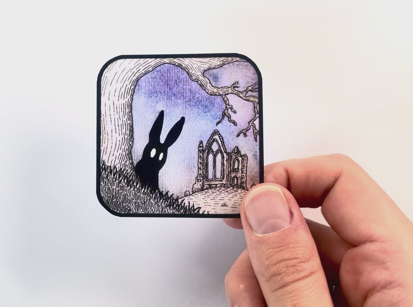 Curious Combo - The Rabbit Print & Sticker